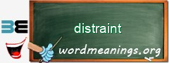 WordMeaning blackboard for distraint